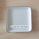 Ceramic Palette Shell-shape Watercolor Painting Dish high quality Water Powder Dish Chinese Painting White Porcelain Art supply