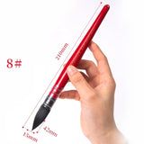 AOOKMIYA Squirrel Hair Red Rod Watercolor Pen Round/Pointed Nylon Solid Watercolor Paint Brush Professional Painting Art Supplies