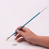 hwahong fan-shaped pen 205 long umbrella-shaped pen,Bristles oil paint brush profession watercolor pen/brush art supplies