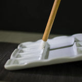 AOOKMIYA Jingdezhen White Porcelain Palette Gouache Watercolor Palette Chinese Painting Square Palette Art Supplies