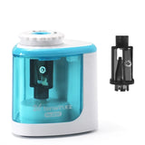 Tihoo Electric/Manual 2 in 1 Pencil Sharpener Portable Safe Automatic Pencil Sharpener Office School Supplies Stationery Tenwin