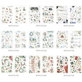 MU Transfer Sticker Christmas Limited Edition Winter Limited Edition Sticker Retro Hand Account Material Scrapbook Decoration