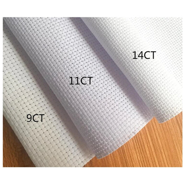 AOOKMIYA 42x50cm 28ct 18ct 16ct 11ct  9ct Aida cloth cross stitch fabric canvas DIY handcraft supplies stitching embroidery craft