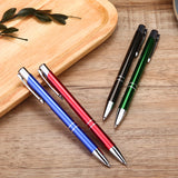 2pcs Hot sell stationery metal ball pen advertising ballpoint pen  personalized metal pen Office school supplies Free shipping
