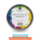 Professional Round Watercolor Paper 300g Tin Box Art Paper Student Art Paint Special Watercolor Book and Painting Paper