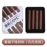 6/8pcs Professional Sketch Charcoal Bars Dry Material Soluble Toner Sketch Charcoal Artist Art Crayon Painting Drawing Supplies