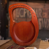 AOOKMIYA Wooden Mahogany Lyre Harp With Tuning Tool For Beginner Musical Instrument 16 Strings Stringed AOOKMIYA.COM