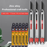AOOKMIYA High quality zinc alloy utility knife set engraving open carton craft knife multifunctional small metal knife stationery