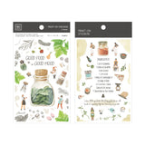 Transfer  plant pattern Paper 2pcs*10*15cm retro hand account material notebook stickers DIY Birthday card making template Art s