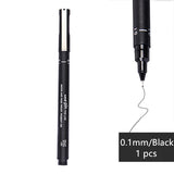 Japanese UNI Drawing Pin Pen ,Ultra Fine Line Art Marker Black Ink Pen,micron Drawing Pen Office School ,High quality DIY pen