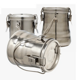 AOOKMIYA Stainless steel pen-washing bucket sealed portable pen-washing device drying pen holder sketching oil painting art supplies