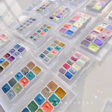 AOOKMIYA Super Vision Mica Chameleon Layered Color Metallic Watercolor Paint Hand-painted Flash Pigment Pearlescent Acuarelas Nail Art