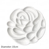 AOOKMIYA Ceramic watercolor palette multi-cell watercolor painting white porcelain palette professional painting ceramic supplies