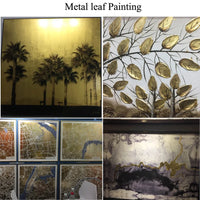 AOOKMIYA Hot Sale 1000pcs 16x16cm Art Craft Paper Imitation Gold Sliver Copper Leaf Leaves Sheets Foil Paper for Gilding Craft Decoration