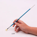 hwahong fan-shaped pen 205 long umbrella-shaped pen,Bristles oil paint brush profession watercolor pen/brush art supplies