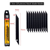 Aluminum Alloy Utility Knife 30 Degree 9mm Sharp Angle Blade Cutting Paper/Leather Carving Craft Knife Metal Knife Stationery