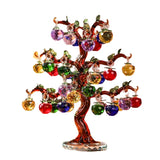 AOOKMIYA Crystal Apple Tree Ornament 36pcs 18pc Hangs Apples Glass Fengshui Crafts Home Decor Figurines Christmas New Year Gift Souvenir