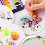 Professional Round Watercolor Paper 300g Tin Box Art Paper Student Art Paint Special Watercolor Book and Painting Paper
