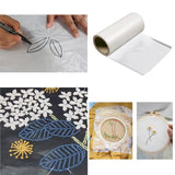 AOOKMIYA 4pcs/set Water Soluble Embroidery Stabiliser Wash Away Cold Water Soluble Film Water Solute Embroidery Backing DIY Craft Making