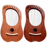 AOOKMIYA Lyre Harp 10 Metal String Harp Mahogany Portable Small Harp With Durable Steel Strings Wood String Musical Instrument AOOKMIYA.COM