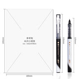 Deli 0.5mm Quick Dry Black Ink Straight Liquid Rollerball Pen Signature Pen Stationery Student School Office Supplies Gel Pen