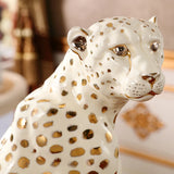AOOKMIYA ART+ Creative Gifts Home Decor Leopard Statue Art Ornament European Statue Living Room Large Floor Decoration Sculpture Creative Office Decor Mascot