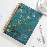 26.2*18.6cm Spiral Coil Sketchbook Notebook 16K Van Gogh Sketch Painting Diary Journal Note School Office Supplies Stationery