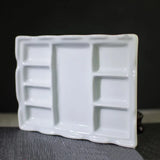 AOOKMIYA Jingdezhen White Porcelain Palette Gouache Watercolor Palette Chinese Painting Square Palette Art Supplies