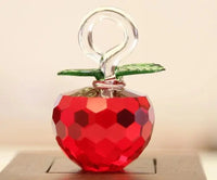 AOOKMIYA Beautiful Glass Crystal Apples Tree with 36 pcs Apples Fengshui Crafts Chirstmas Tree Hanging Ornament Housewarming Gifts