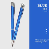 2pcs Hot sell stationery metal ball pen advertising ballpoint pen  personalized metal pen Office school supplies Free shipping