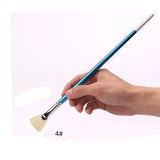 hwahong fan-shaped pen 205 long umbrella-shaped pen,Bristles oil paint brush profession watercolor pen/brush art supplies