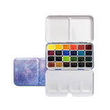 AOOKMIYA Schmincke College-level Watercolor 24 Colors 1ML Paint Sub-pack Portable Watercolor Metal Box Painter Painting Art Supplies