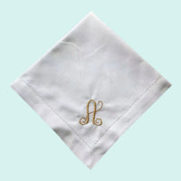 AOOKMIYA Table Napkin Cloth Napkins Embroidery Wedding Cotton Napkins For Plates Decorative Table Cloth 45x45CM Letter Customizable Gift