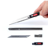 AOOKMIYA Small Utility Knife 0439C Paper Cutter Carving Open Carton Paper Cutter Multifunctional Portable Mini Metal Knife Stationery