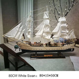 Hot Selling Wooden Sailboat Model Ornament Solid Wood Living Room Decoration Ship European Style Gift