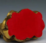 Dragon turtle ornament brass Kaiguang mother and son dragon head turtle living room office ornament handicraft