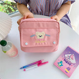 21*17cm Handbook bag,A6/A7 handbook material tape storage bag,large capacity pencil case pen bag Quality stationery Supplies