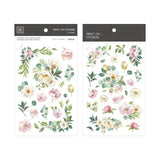 Transfer  plant pattern Paper 2pcs*10*15cm retro hand account material notebook stickers DIY Birthday card making template Art s