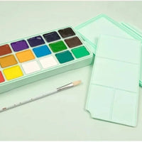 HIMI Gouache Paints Set 18/24colors 30ml Jelly Cup Non-Toxic Gouache Artist Watercolor Paint with Palette For Painting Art