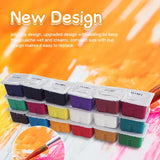HIMI Pastel Gouache Paint 18/24 Colors Set 30ml Capacity Watercolor Miya Painting Artists Kit Perfect for Professional Beginners