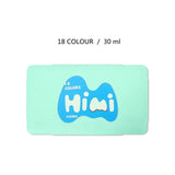 HIMI-Tintas profissionais em aguarela guache para estudantes, artistas, estudantes, tinta exclusiva com design Jelly Cup, 30ml * 18