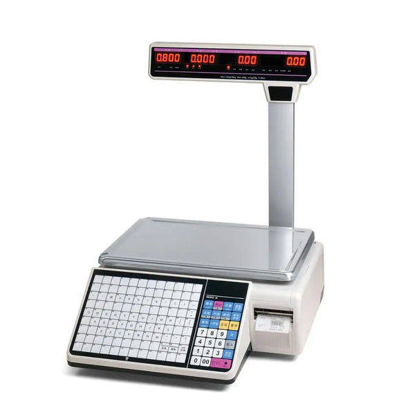 HSPOS 30kg Price Electronic Balance Scale with Barcode Label Printing Scale for Supermarket Checkout counter with Printer