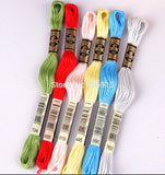 AOOKMIYA Choose Any Colors DMC Floss Embroidery Floss Thread Yarn--447 Pieces Old Colors + 16 Pieces New Colors