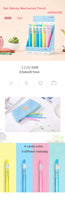 Deli 1pcs simple colorful mechanical pencil 0.5mm children automatic pencil 0.7mm writing pencil cute office school stationery