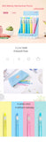 Deli 1pcs simple colorful mechanical pencil 0.5mm children automatic pencil 0.7mm writing pencil cute office school stationery