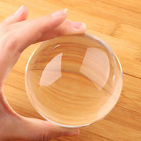 AOOKMIYA hbl New 120mm/150mm Paperweight Half Sphere Ball Magnifiers Glass Clear Crystal Ball for Home Decor Ornament Gifts