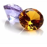 AOOKMIYA 100/120/150/200mm 1pcs Mix Color Crystal Diamond Shape Paperweight Glass Gem Display Ornament Art Craft Material Gifts