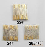 AOOKMIYA Top Quality 26# 14CT cross stitch needles, embroidery needles #26, 28 24 22 100pcs/bag