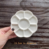 AOOKMIYA Ceramic watercolor palette multi-cell watercolor painting white porcelain palette professional painting ceramic supplies