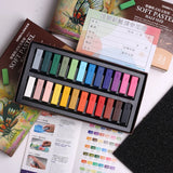 24/60 colors soft pastel ,powder stick, color chalk, pastel clay painting pen pigment Sketch high quality Materials Art Supplies